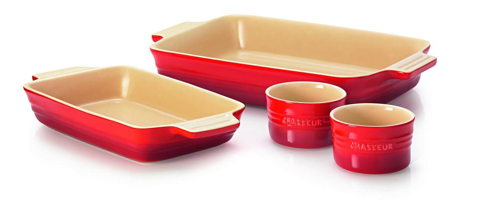 Chasseur La Cuisson Baking Set, 4 Piece (Red) by Chasseur - ISBN: 9313803192959