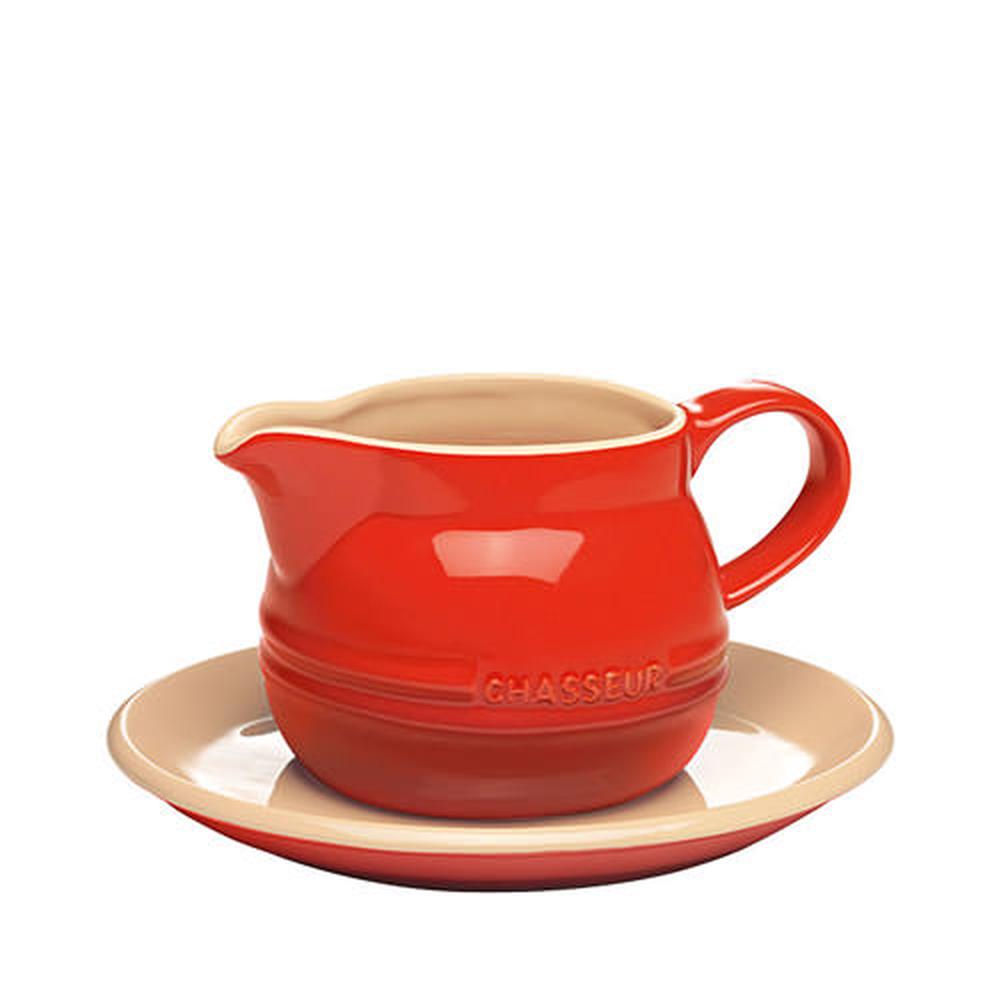 La Cuisson Gravy Boat With Saucer (Red), 9313803193307