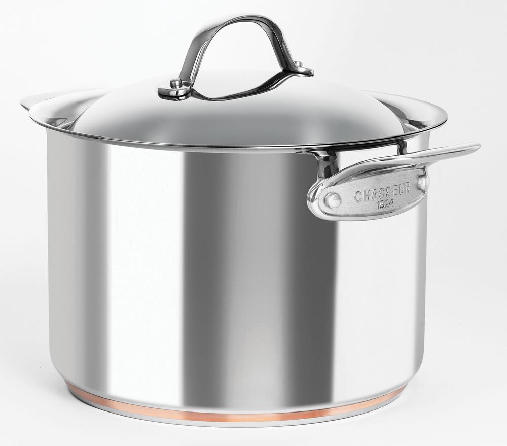 Chasseur Le Cuivre Stock Pot With Lid Stainless Steel Copper