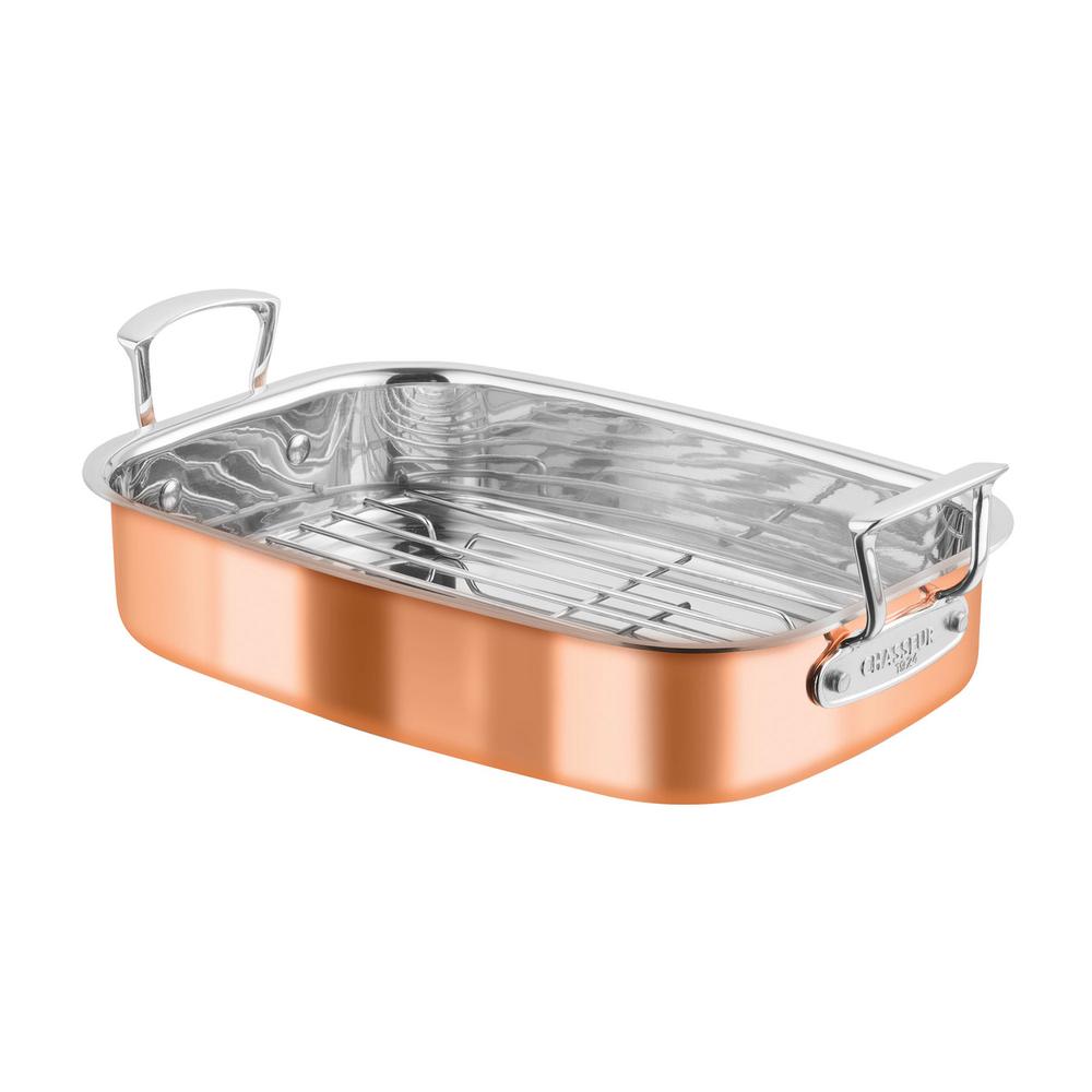 Chasseur Escoffier Induction Roasting Pan with Rack 35x26cm