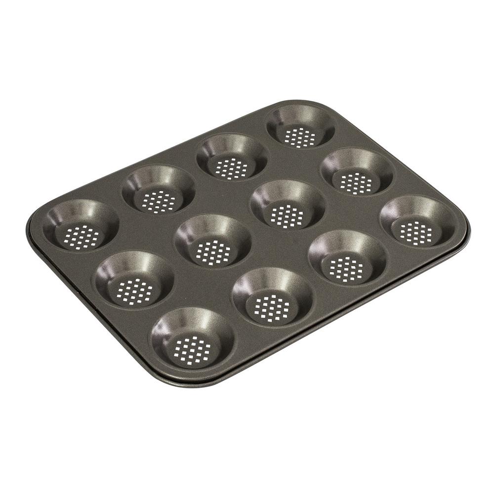 Perfect Crust 12 Cup Shallow Non-Stick Baking Pan - 32x24cm, 9313803401006