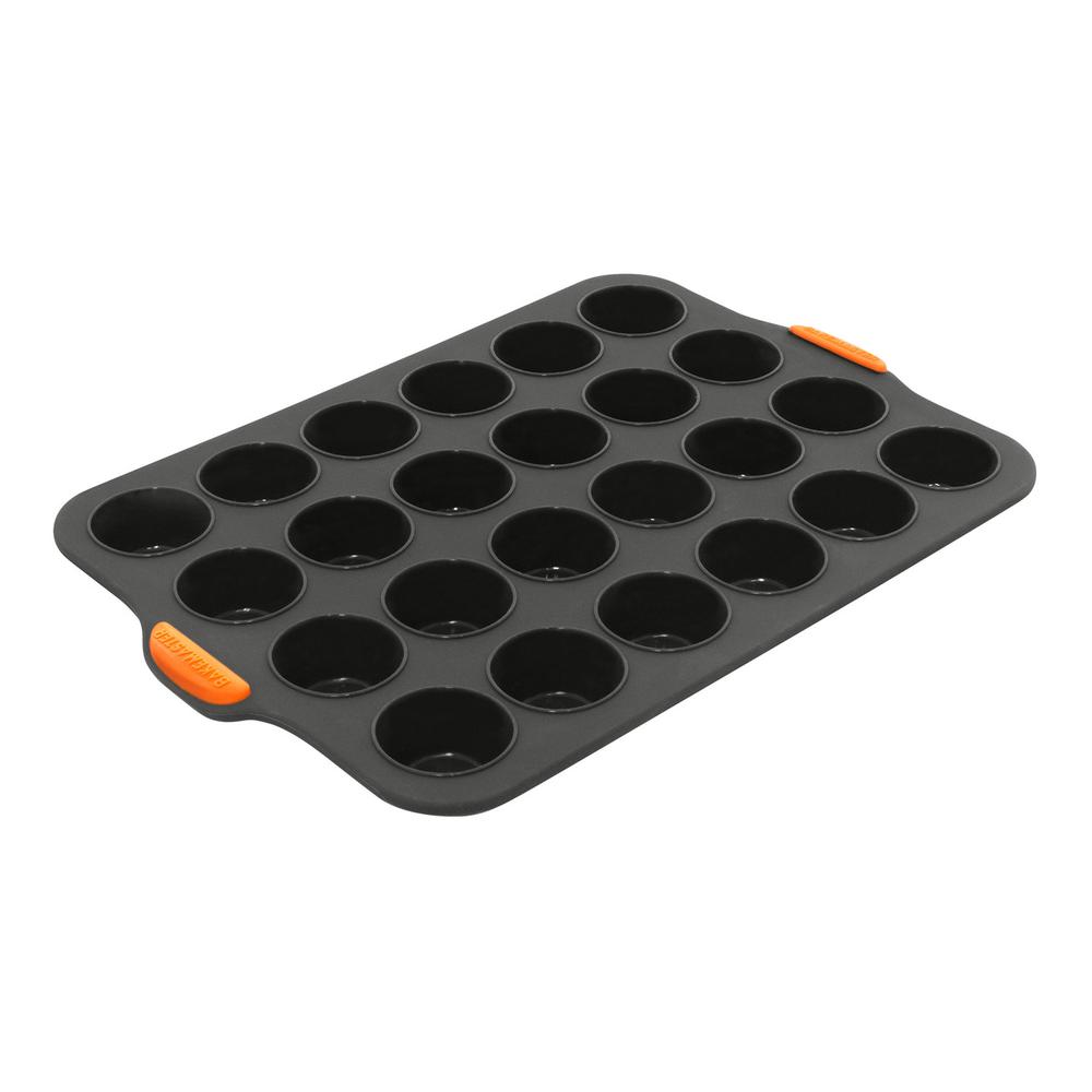 Silicone 24 Cup Mini Muffin Pan (Grey) - 35.5x24.5cm, 9313803401297