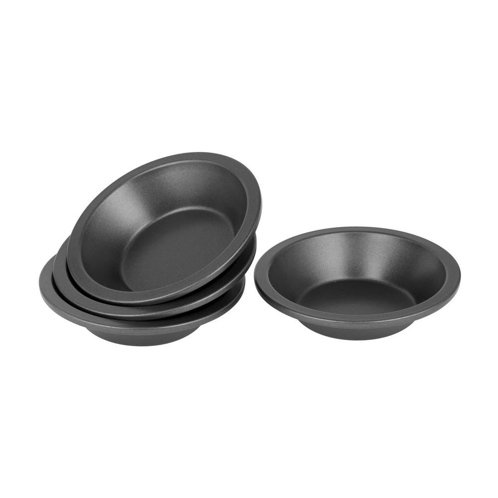 Bakemaster Non-Stick Round Pie Dish, Set of 4 - 12.5x3cm, 9313803401747