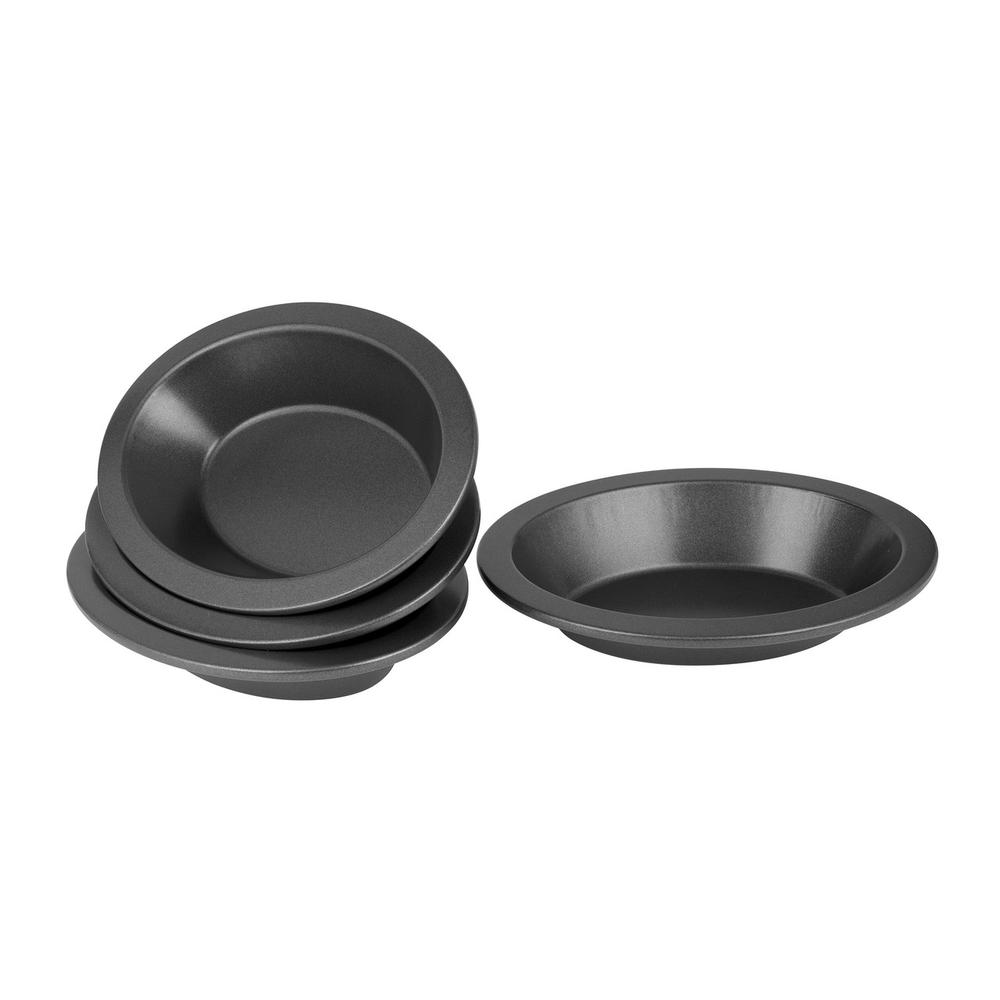 Bakemaster Non-Stick Oval Pie Dish, Set of 4 - 16x12.5x3cm, 9313803401754