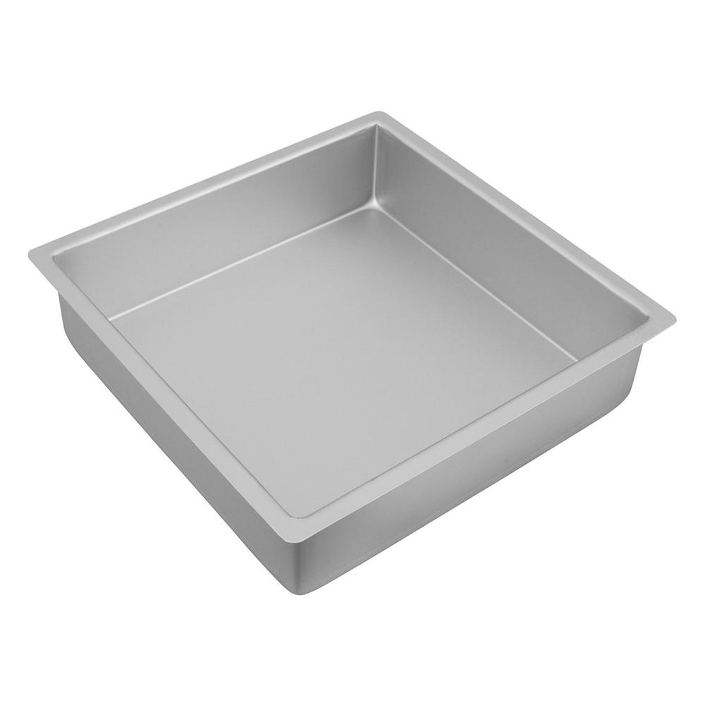 Bakemaster Anodised Square Cake Pan (Silver) - 27.5x7.5cm, 9313803402294