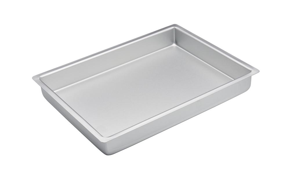 Bakemaster Silver Anodised Lamington/Slice Pan - 38x28x5cm, 9313803402812