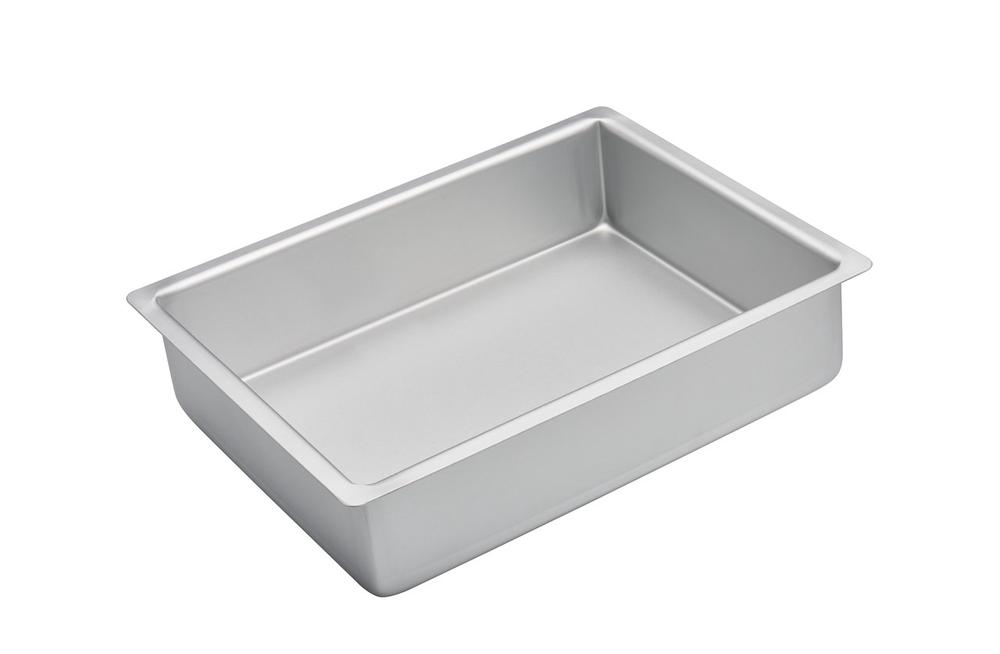 Bakemaster Silver Anodised Rectangular Cake Pan - 30.5x23x7.5cm, 9313803402843