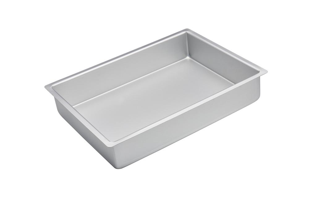 Bakemaster Silver Anodised Rectangular Cake Pan - 38x28x7.5cm, 9313803402850