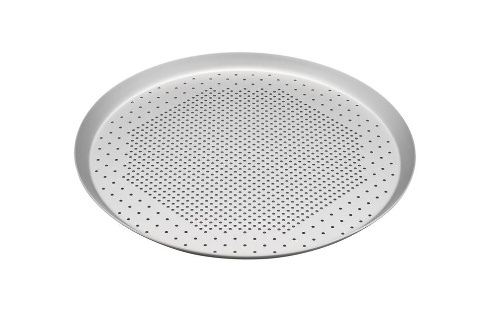 Bakemaster Silver Anodised Perforated Pizza Pan - 30cm, 9313803402881
