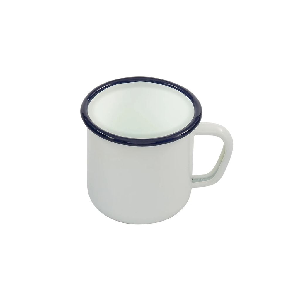 Bakemaster Enamel Mug (White with Navy Trim) - 9 x 9.5cm/550mL by Bakemaster - ISBN: 9313803404526