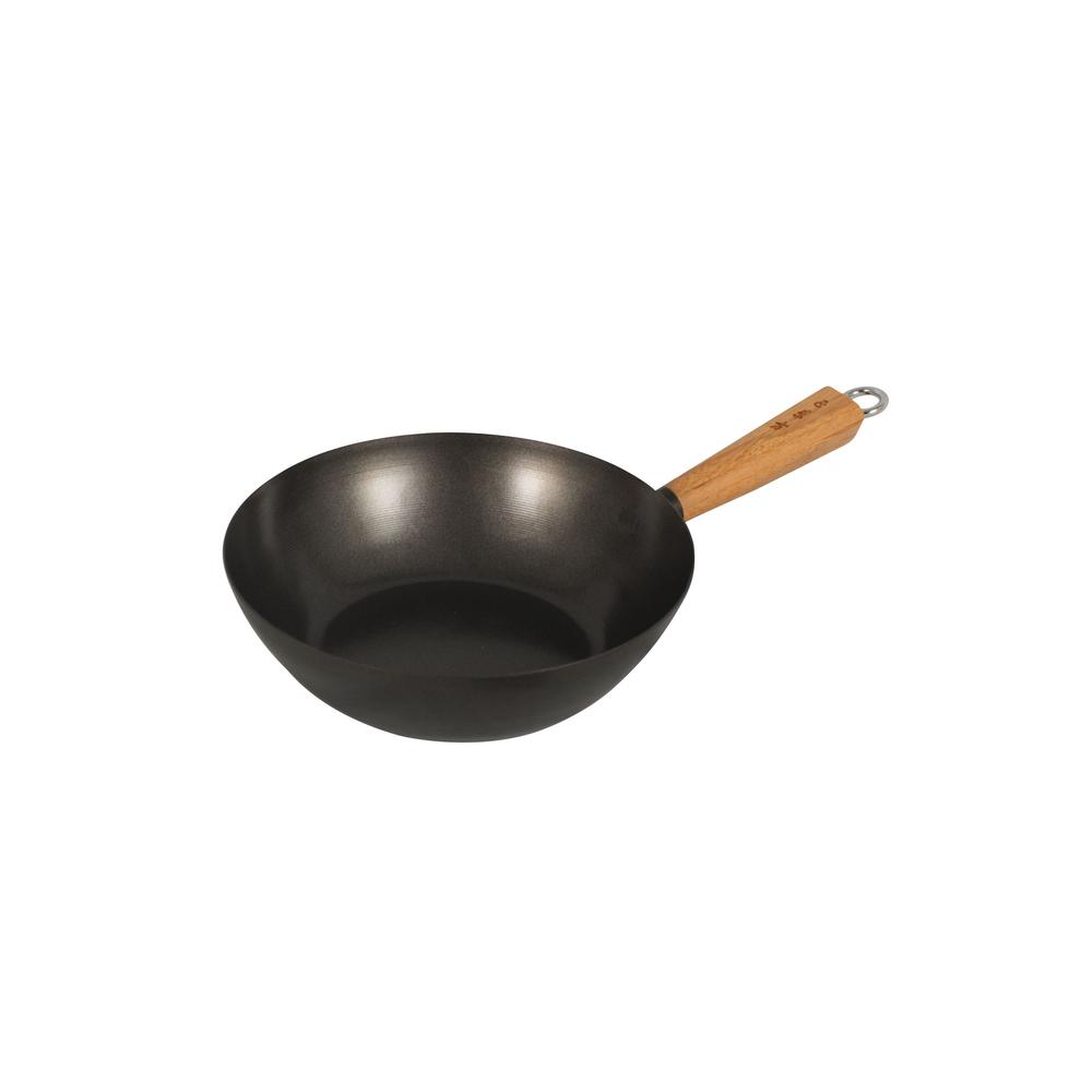 Carbon Steel/Bamboo Handle Non-Stick Wok, 9313803405714