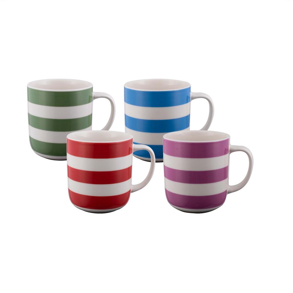 Classic Mug, Set of 4 (Nautical Stripes) - 400mL, 9313803430365