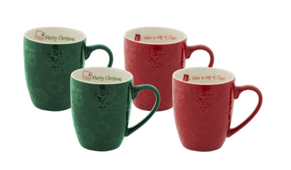 Bundanoon Coupe Mug, Set of 4 (Snow Flake) - 355mL by Bundanoon - ISBN: 9313803430457
