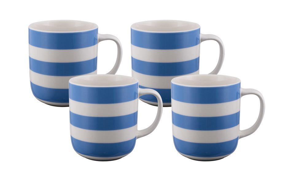 Bundanoon Classic Mug, Set of 4 (Royal Blue Nautical Stripes) by Bundanoon - ISBN: 9313803430532