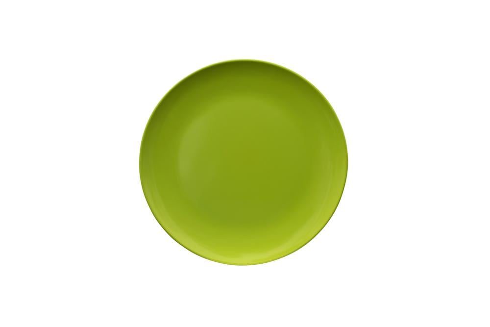 Single Colour Melamine Dinner Plate (Lime Green), 9313803580374