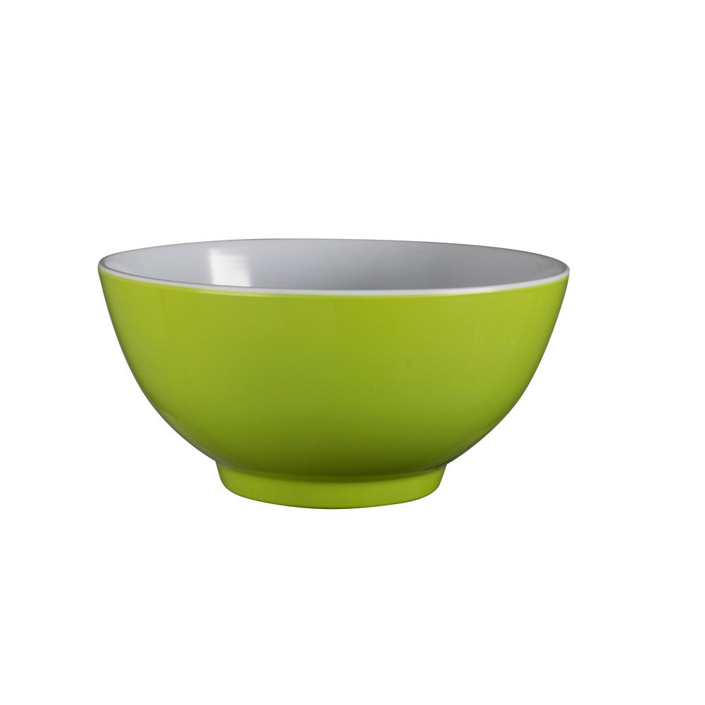Two-Tone Melamine Bowl (Lime Green), 9313803580688