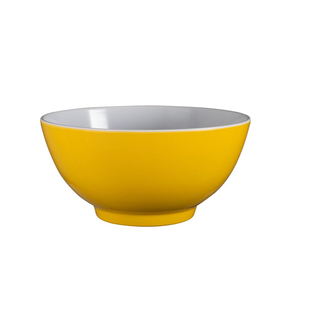 Two-Tone Melamine Bowl (Yellow), 9313803580725