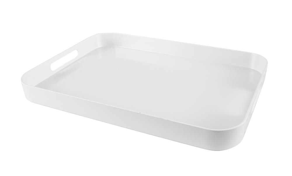 Melamine Rectangular Serving Tray (White), 9313803581517