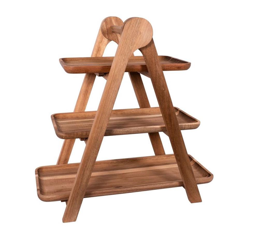 Wood Amaze Graze Serving Ladder, 3 Tier - 48x20x48cm, 9313803745933