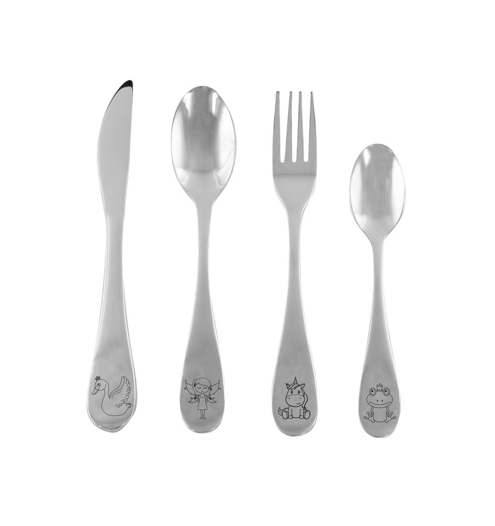 Children's Cutlery Set, 4 Piece (Fairytale Collection), 9313803996410