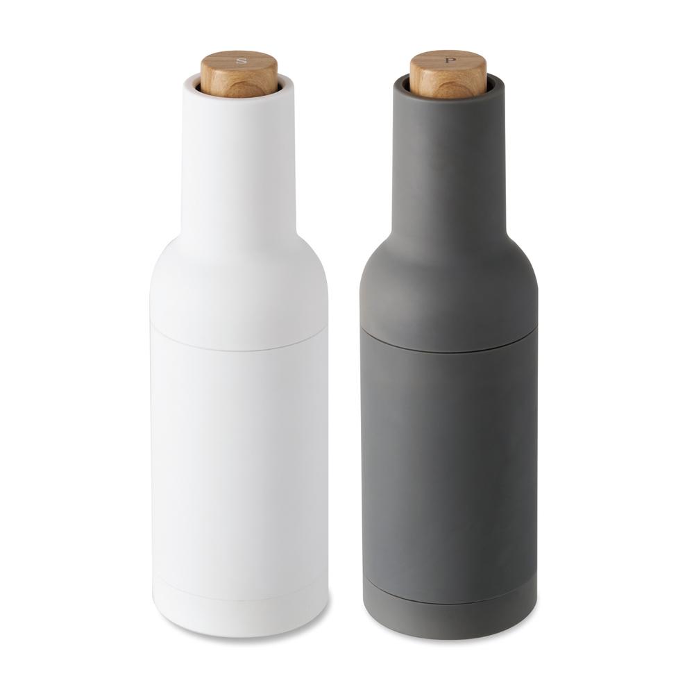 Wilkie Brothers Electric Gravity Salt and Pepper Mill Set (Monochrome), 9313803998605