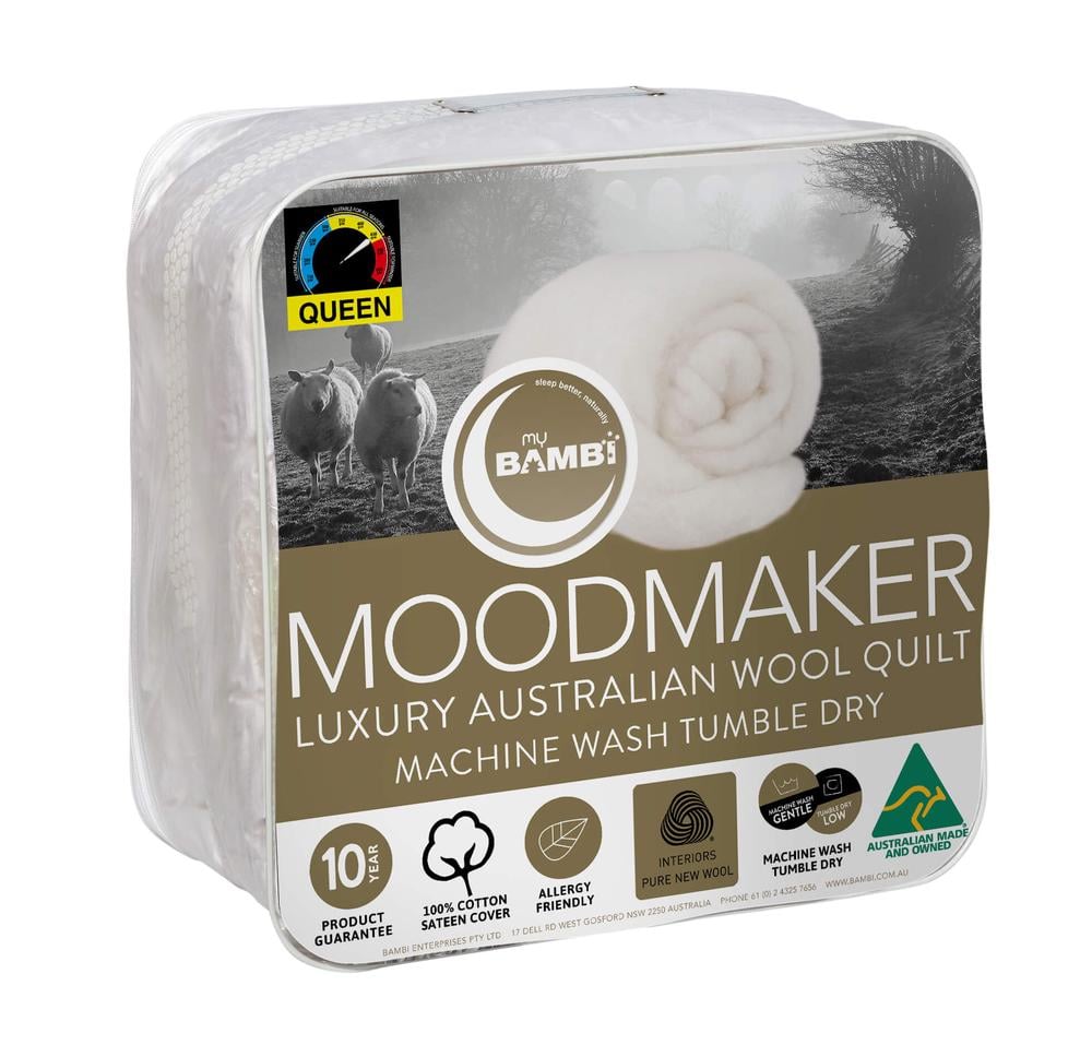 Bambi Moodmaker Wool 300GSM Light Loft Quilt - King | Buy Online At The ...