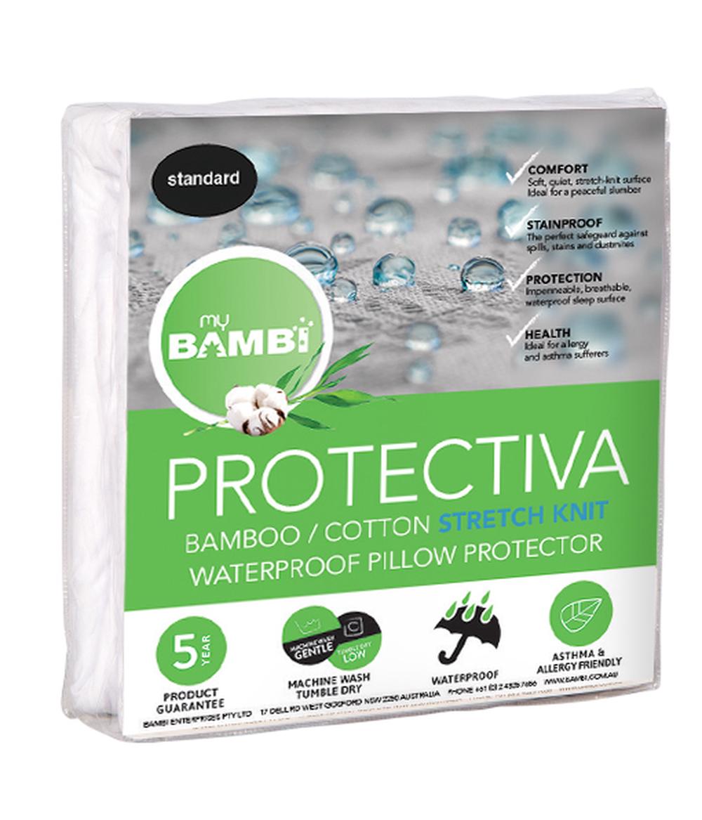 Protectiva Stretch Knit Waterproof Pillow Protector, 9313865120983