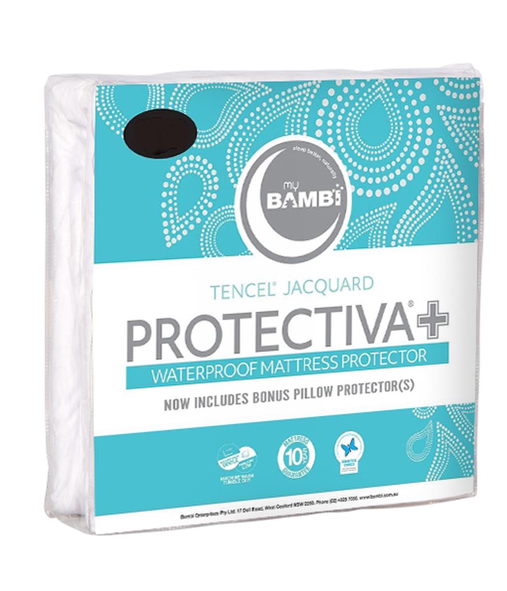 Bambi Protectiva+ Tencel Jacquard Waterproof Mattress Protector with Pillow Protector - Long Single by Bambi - ISBN: 9313865138209