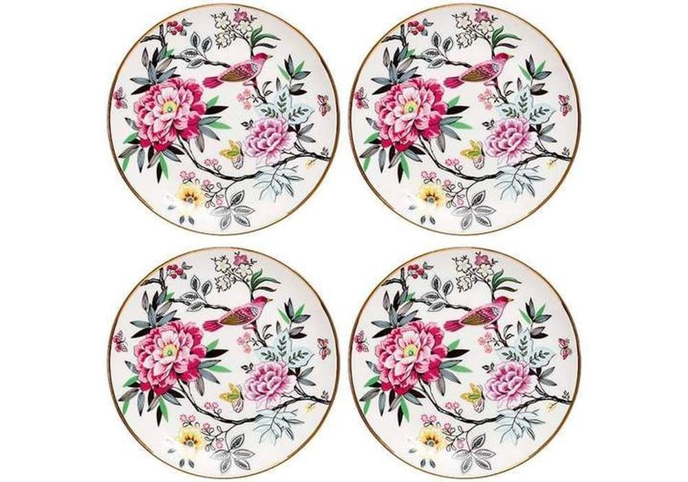 Ashdene Jardin Peony Side Plate, Set Of 4 - 15x15x1.5cm | Buy online at ...