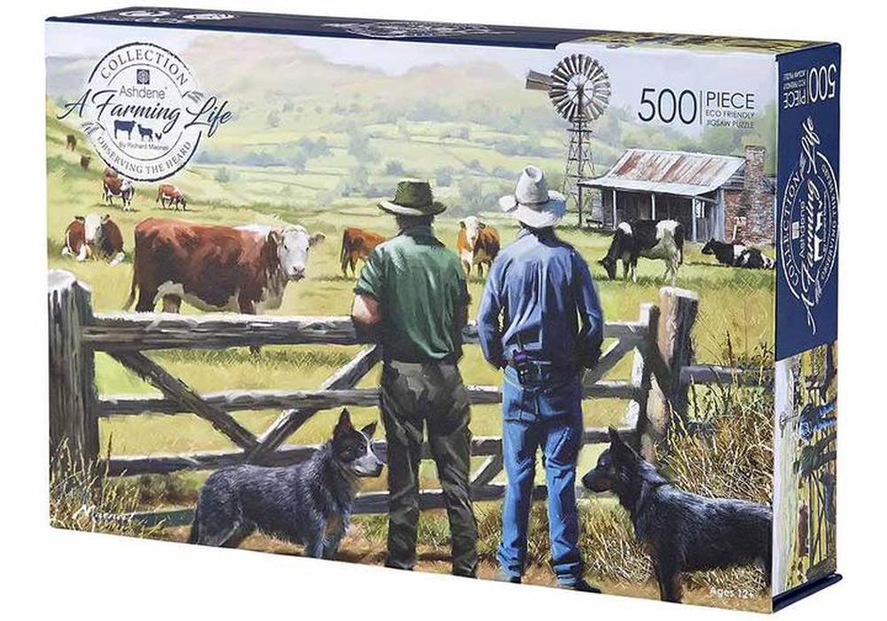 Ashdene A Farming Life Jigsaw Puzzle, 500 Piece (Observing The Heard