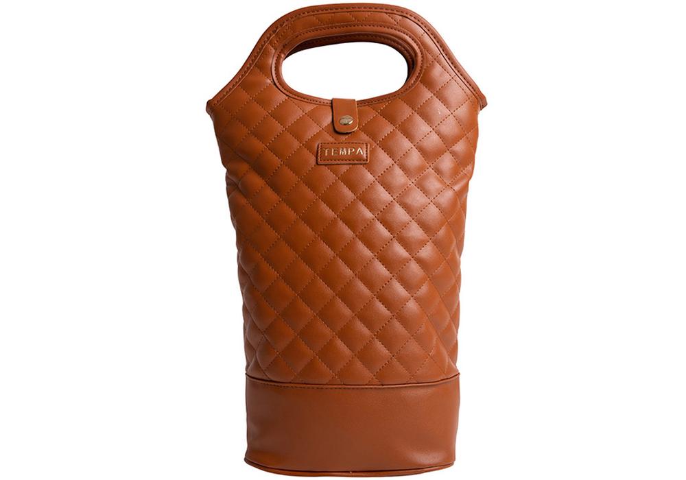 Tempa Quilted Insulated Wine Bag (Brown) Double Buy online at The Nile