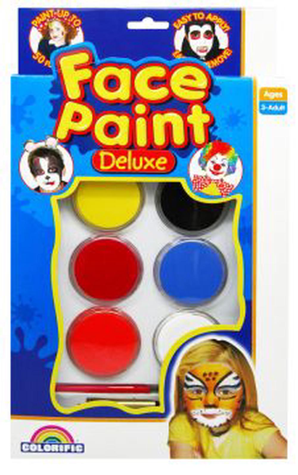 Colorific Face Paint Deluxe 6 Colours, 9314812100102