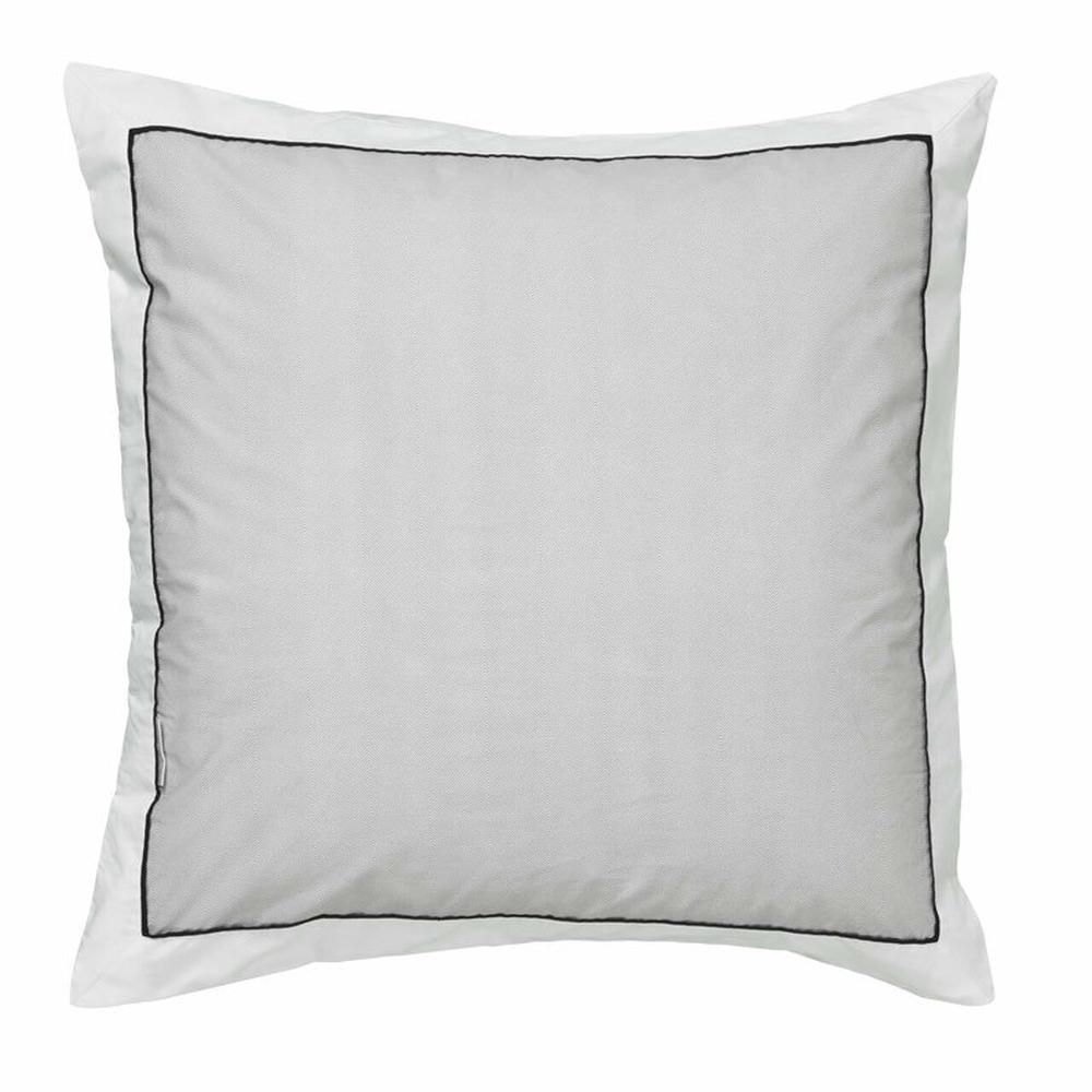 Logan & Mason Essex Pillowcase (Pewter) European Buy online at The Nile