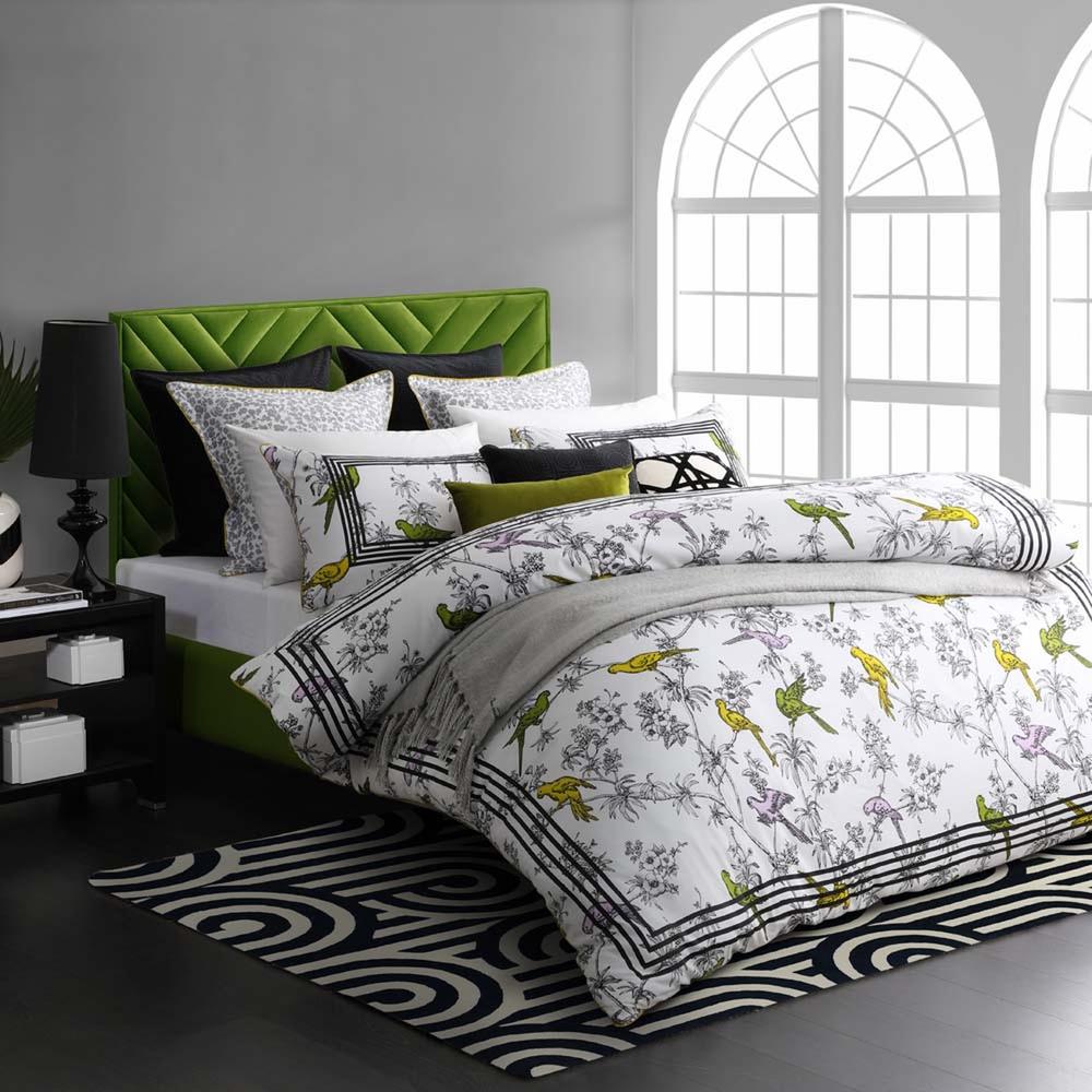 Florence Broadhurst Parakeet Quilt Cover Set (Lime) King Buy online