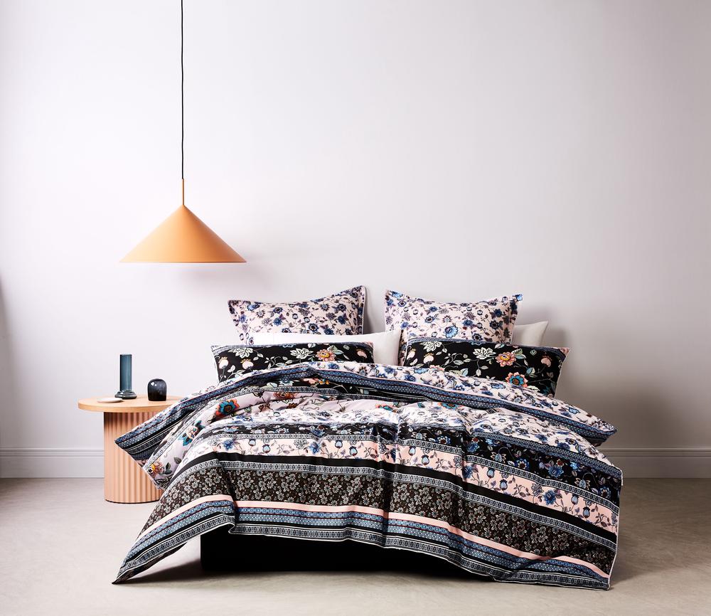 Logan & Mason Folktown Quilt Cover Set (Night) King Buy online at