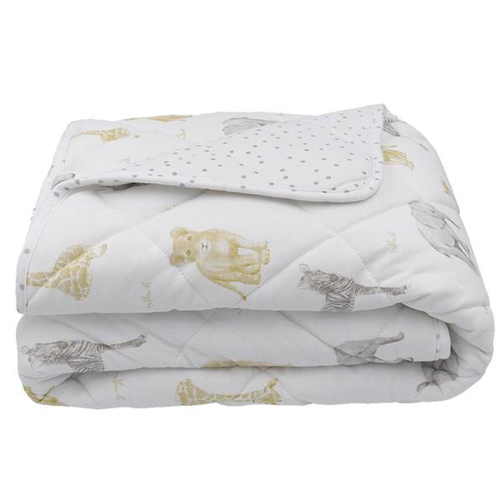 Living Textiles Jersey Cot Comforter (Savanna Babies/Pitter Patter