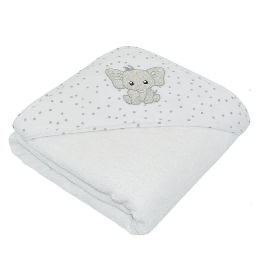 Living Textiles Hooded Towel (Pitter Patter Elephant) 75x75cm Buy