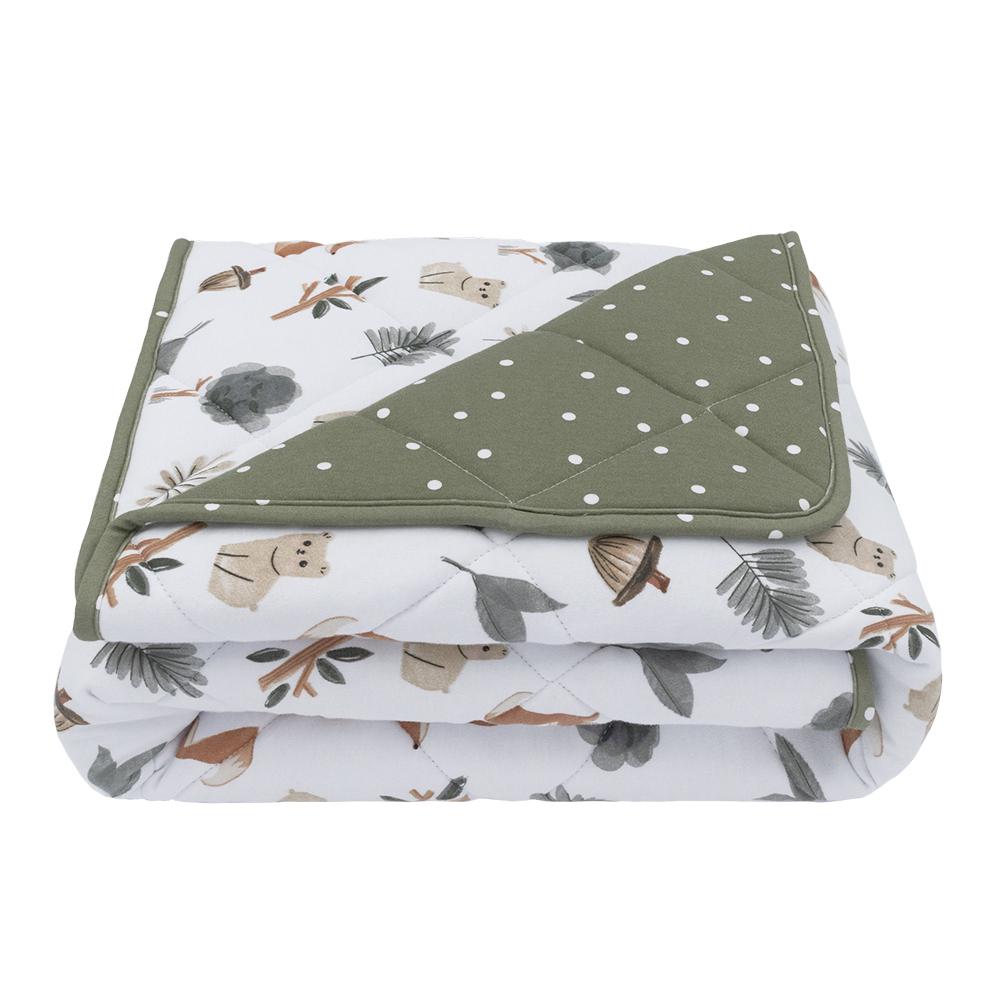 Living Textiles Reversable Jersey Cot Comforter (Forest Retreat/Olive