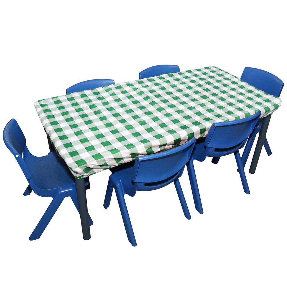Rectangle Gingham Tablecloth with PRF (Green), 9315455032546