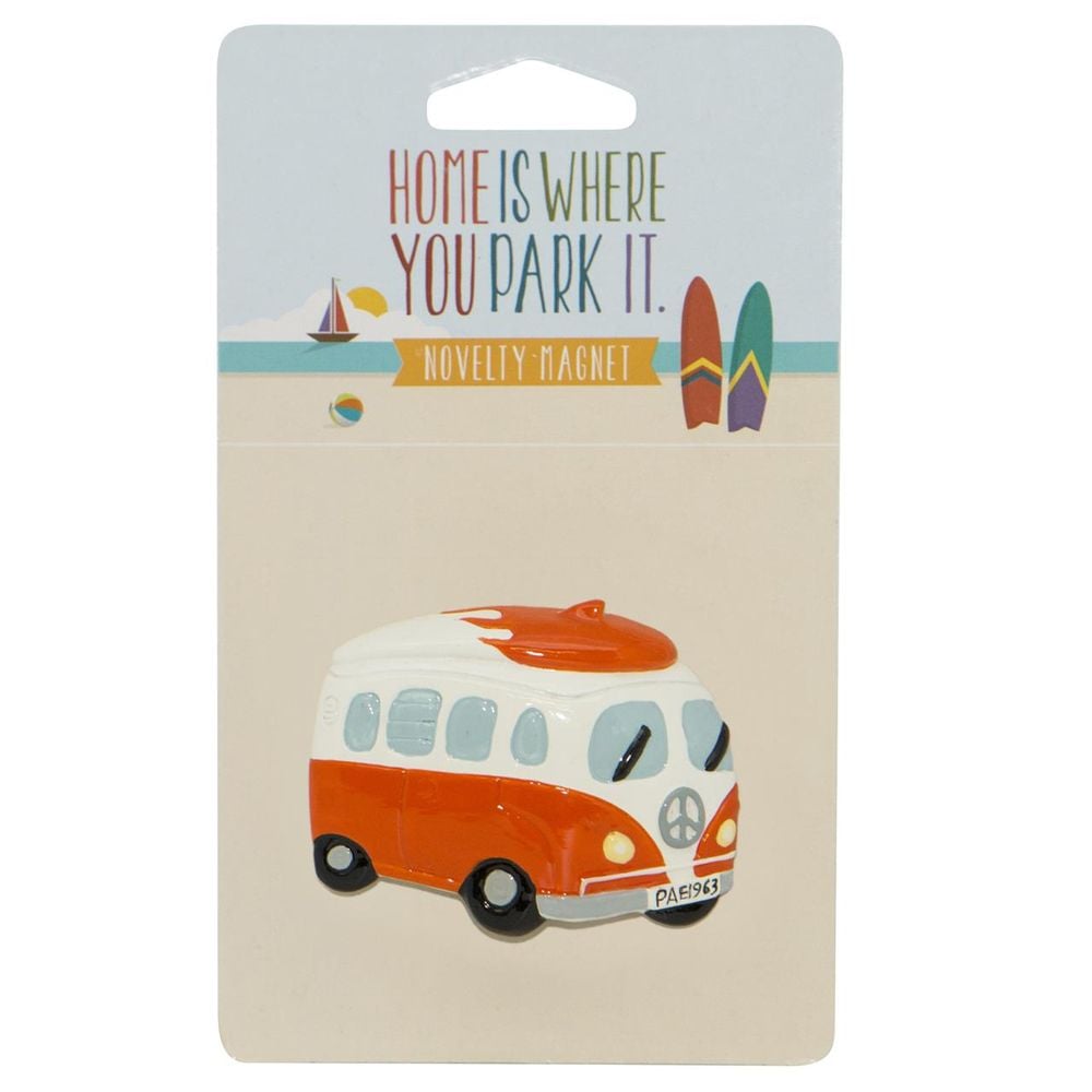 Dakota Camper Van with Surfboard Magnet (Orange) by Dakota - ISBN: 9315455058614