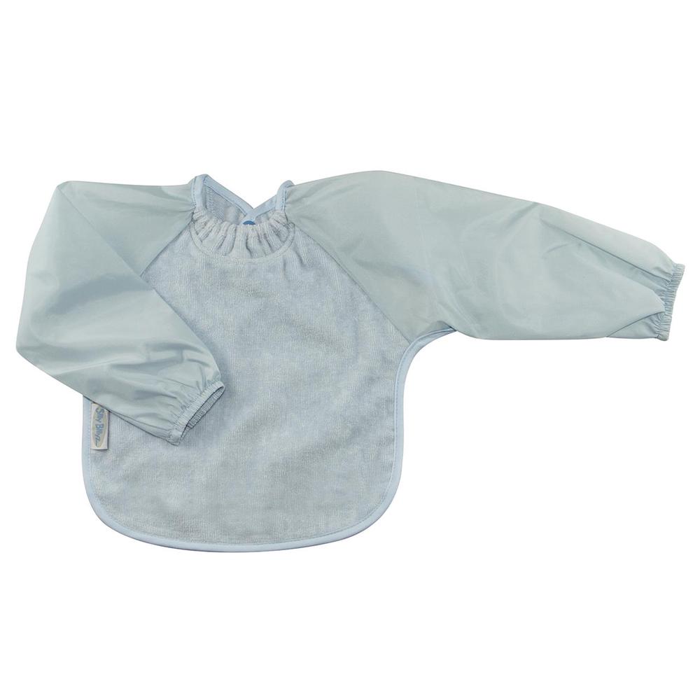 Silly Billyz Towel Long Sleeve Bib (Dusty Blue), 9315455066299