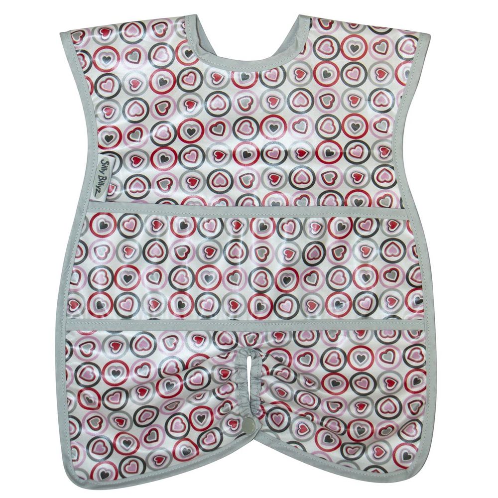 Silly Billyz Wipe Clean Highchair Hugger Bib (Hearts) by Silly Billyz - ISBN: 9315455092038