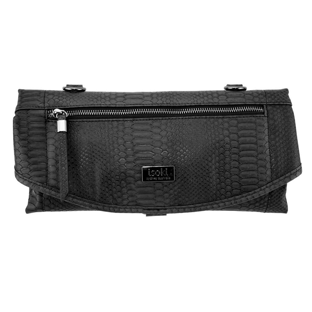 Adelaide Change Mat Clutch Bag (Black Mumba), 9315455095954