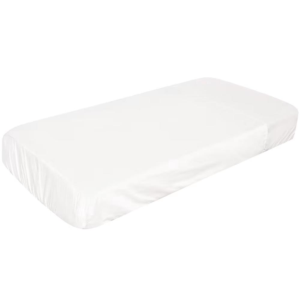 Polycotton Cot Sheet Set, 2pc (White), 9315455196606