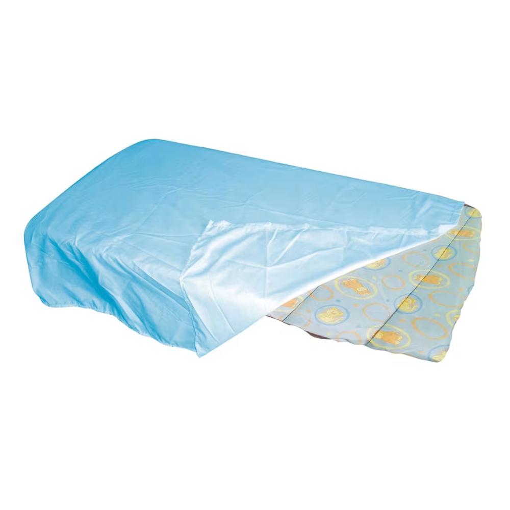 Polycotton Cot Combo (Sky Blue/Lion), 9315455196774