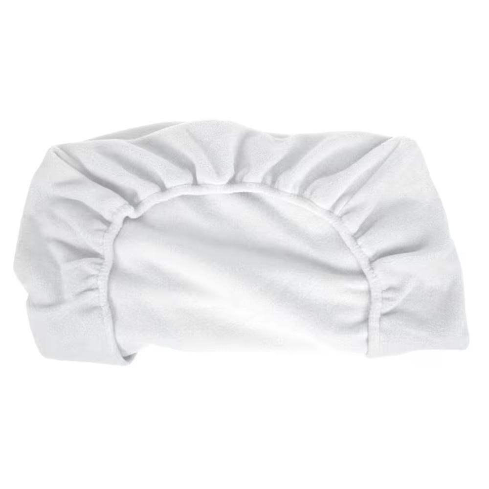 Polar Fleece Fitted Cot Sheet (White), 9315455197108