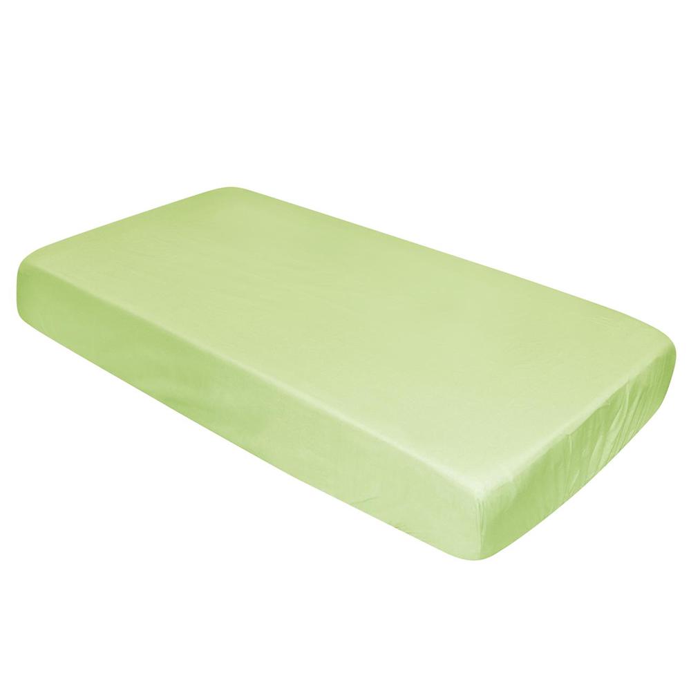 Polycotton Fitted Cot Sheet (Lime), 9315455197214