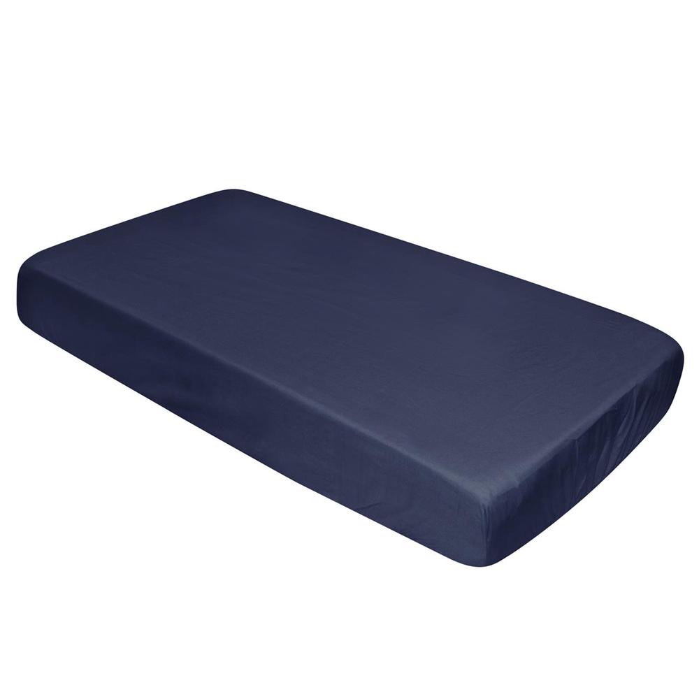 Polycotton Fitted Cot Sheet (Navy), 9315455197252