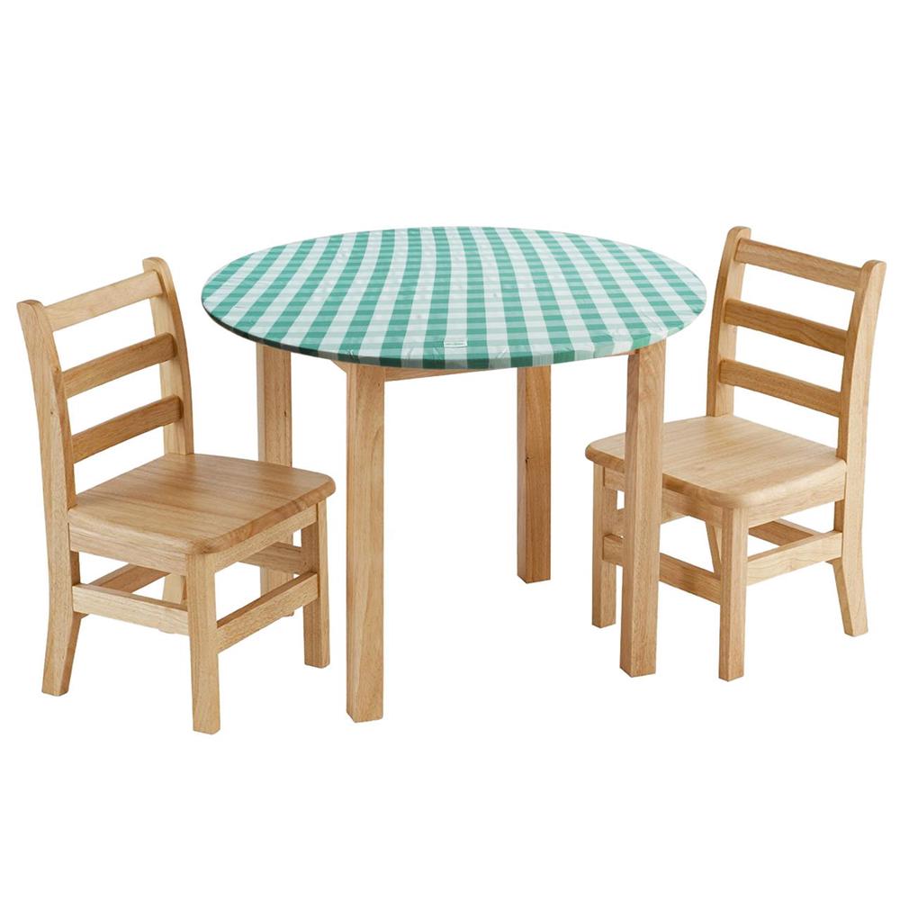 Round Gingham Tablecloth (Green), 9315455198617