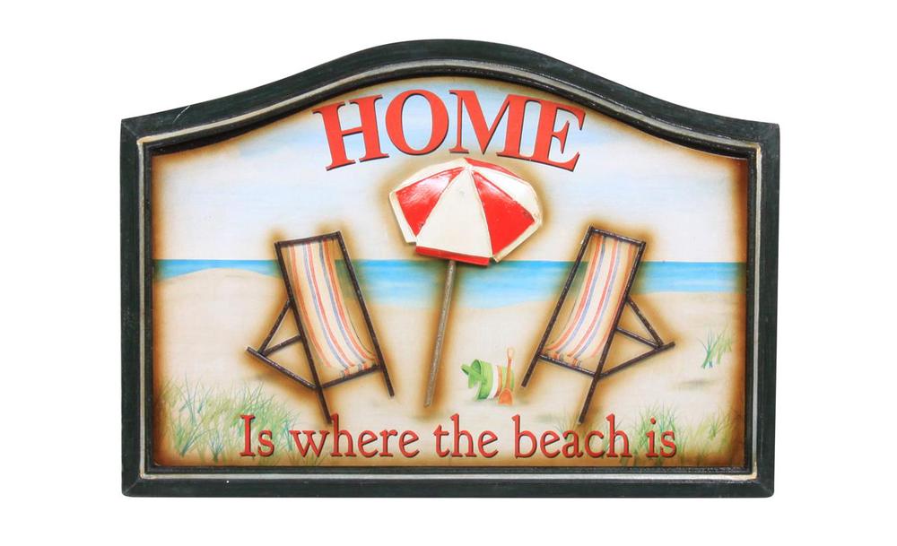 Wall Plaque - Beach Home, 9315455400109